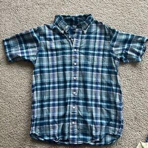 Brooks Brothers short sleeve button front - boys Large